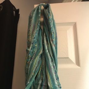 Turquoise Infinity Scarf